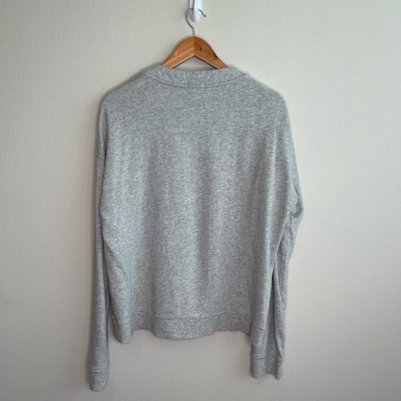 Rails Ryan Pullover Heather Gray Lace-Up Sweater - Picture 7 of 7
